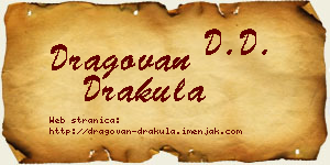 Dragovan Drakula vizit kartica